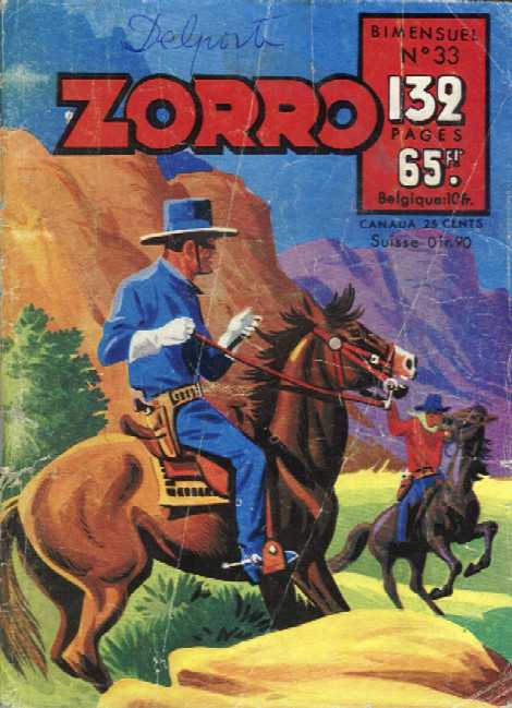 Scan de la Couverture Zorro n 33